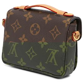 Louis Vuitton-Brown Louis Vuitton Monogram Micro Metis Satchel-Brown