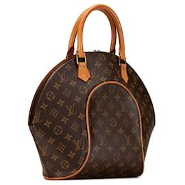 Louis Vuitton-Brown Louis Vuitton Monogram Ellipse MM Handbag-Brown