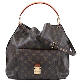 Louis Vuitton-Louis Vuitton Monogram Metis 2Way Hobo Handbag M40781-Brown