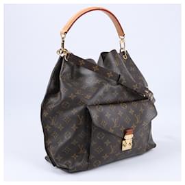 Louis Vuitton-Louis Vuitton Monogram Metis 2Way Hobo Handbag M40781-Brown