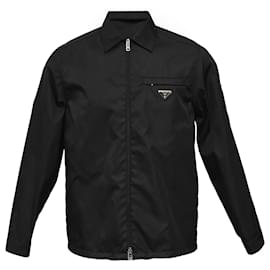 Prada-Prada Re-Nylon Blouson Jacket in Black Nylon-Black