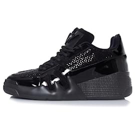 Giuseppe Zanotti-TALON black trainers with rhinestones-Black