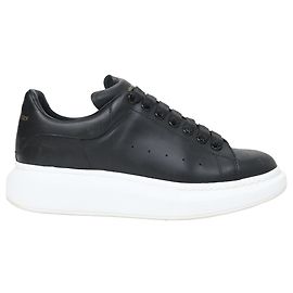 Baskets Oversized Alexander McQueen en cuir noir Noir