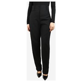 Roksanda Schwarze Wollhose mit hoher Taille - Größe UK 10 Schwarz