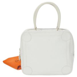 Hermès Bolsa de couro Hermes Omnibus PM Branco
