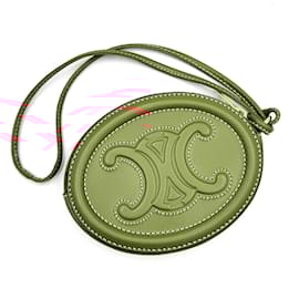 Céline-Celine Triomphe Calfskin Coin Purse-Other