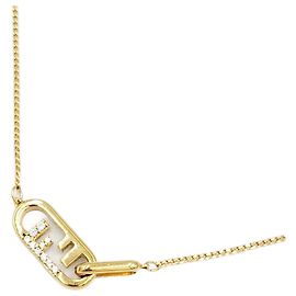 Colar de strass Orlock da FENDI Dourado
