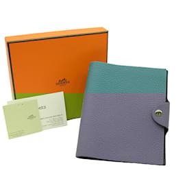 Hermès-Couverture de carnet de notes Hermes Diary Ulysse PM Togo-Bleu