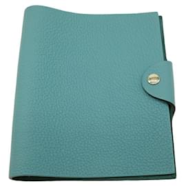 Hermès-Couverture de carnet de notes Hermes Diary Ulysse PM Togo-Bleu