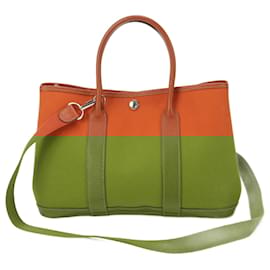 Hermès-Hermes Garden TPM 30 Leather Shoulder Bag for Men-Orange