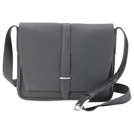 Hermès-Hermes B Engraved Steve Wright Junior Leather Shoulder Bag-Navy blue