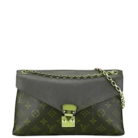 Louis Vuitton-Louis Vuitton Monogram Pallas Chain Shoulder Bag-Brown,Other,Purple