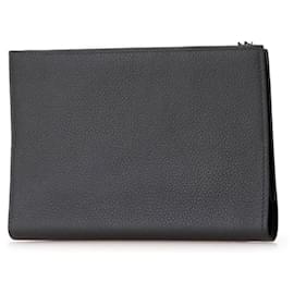 Hermès-Couverture de carnet Hermes EA Zip PM Noir Togo-Noir