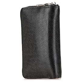 Louis Vuitton-Louis Vuitton Taiga Zippy Coin Purse Case-Black,Grey