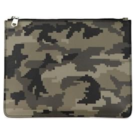 Givenchy-Givenchy Khaki Camouflage Clutch Bag-Khaki
