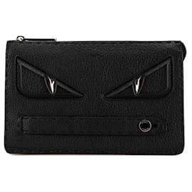 Fendi-Fendi Selleria Bugs Monster Clutch Bag-Black