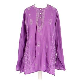 Antik Batik Bluse / Hemd Lila