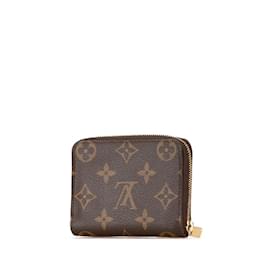 Louis Vuitton-Louis Vuitton Monogram Zippy Coin Purse-Brown