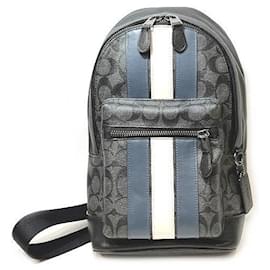 Coach-Coach Signature Messenger Bag-Grey