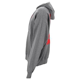Off White-Off-White Hoodie grey with print-Grey