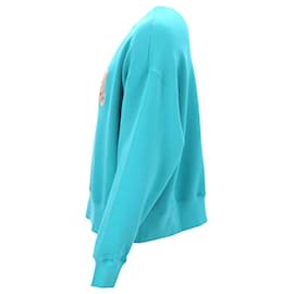 Palm Angels-Palm Angels Bear Crewneck-Blue