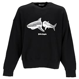 Palm Angels-Palm Angels sweatshirt with shark print-Black