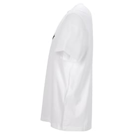 Golden Goose-T-shirt blanc Golden Goose avec logo et étoile verts contrastants-Blanc