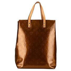Louis Vuitton Vernis Reade MM Tote Bag Metallisch Bronze