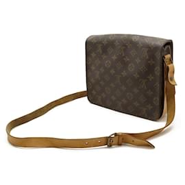 Louis Vuitton-Louis Vuitton Monogram Cartouchiere Shoulder Bag -Brown