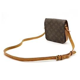 Louis Vuitton-Louis Vuitton Monogram Mini Cartouchiere PM Shoulder Bag-Brown
