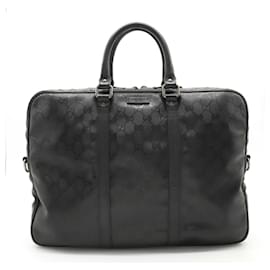 Gucci-Gucci GG Imprime Business Briefcase Black-Black