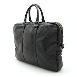 Gucci-Gucci GG Imprime Business Briefcase Black-Black