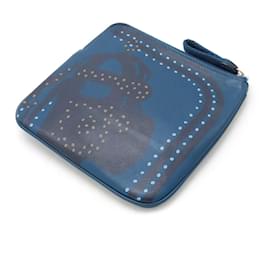 Hermès-Pochette Multi Vaux Swift Hermes Bleu Profond-Bleu