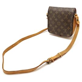 Louis Vuitton-Louis Vuitton Monogram Mini Cartouchiere Shoulder Bag-Brown