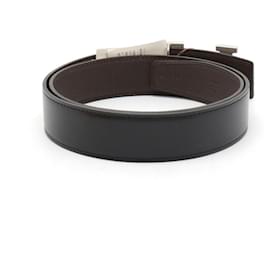 Hermès-Hermes Constance H Belt Reversible Leather-Black