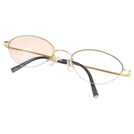Chanel-Chanel COCO Mark Gradient Lens Sunglasses-Golden,Metallic