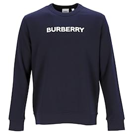 Burberry-Burberry Blue Logo Sweatshirt-Blue