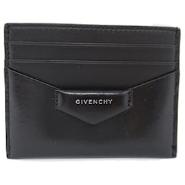 Givenchy-Givenchy Leather Card Case Black-Black