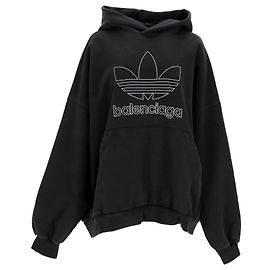 Sudadera Balenciaga X Adidas Talla Grande en Negro Negro