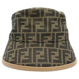 Fendi-Fendi Polyester Hat Brown Unisex-Brown
