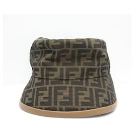 Fendi-Fendi Polyester Hat Brown Unisex-Brown