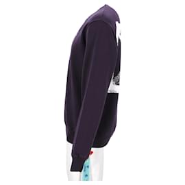 Off White-Off-White Paint Arrow Slim Crewneck-Purple