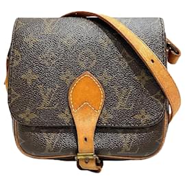 Louis Vuitton-Louis Vuitton Mini Cartouchiere PM Shoulder Bag M51254-Brown