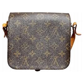 Louis Vuitton-Louis Vuitton Mini Cartouchiere PM Shoulder Bag M51254-Brown