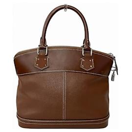 Louis Vuitton-Louis Vuitton Suhali Lockit PM Handbag M91889-Brown