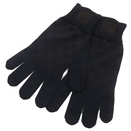 Louis Vuitton Damier Wool LV Logo Gloves Black