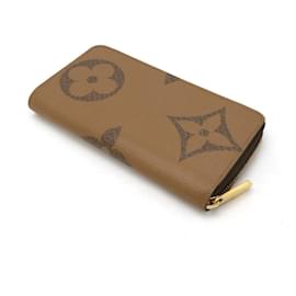 Louis Vuitton-Louis Vuitton Monogram Giant Reverse Zippy Wallet Brown M69353-Brown