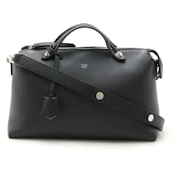 Fendi-Sac à main en cuir Fendi By The Way Large-Noir