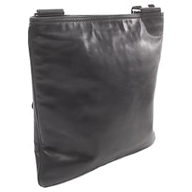 Bally-Bally Leather Shoulder Bag Black-Black