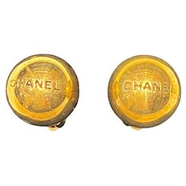 Chanel-Boucles d'oreilles à clip Motif Ball Chanel 98P-Doré,Métallisé